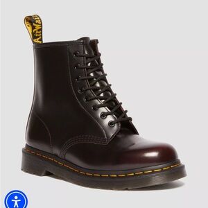 Dr. Martens Cherry Red Arcadia Combat Boots